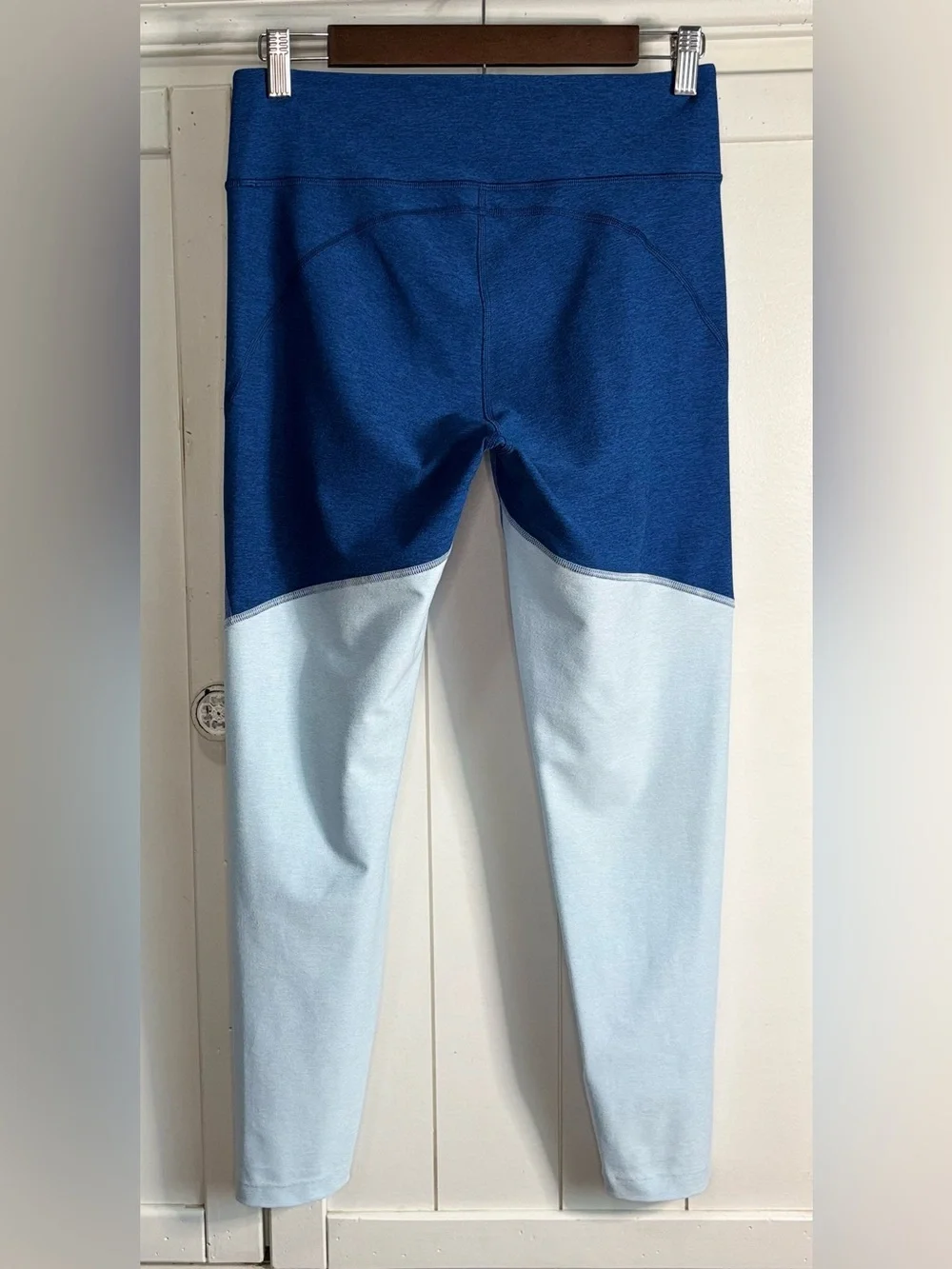 Outdoor Voices Venus Crop Top Leggings Set Blue Colorblock Medium
